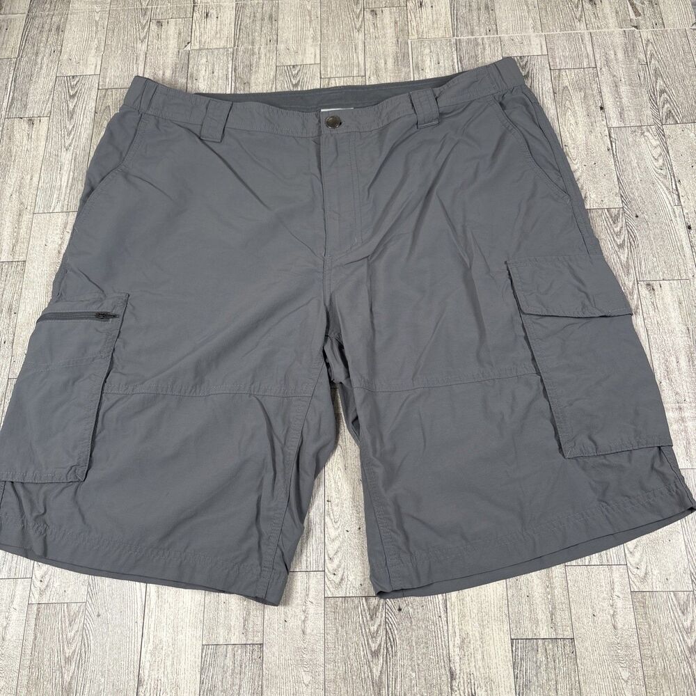 Columbia Cargo Shorts Men’s Sz 40 Gray Outdoors Hike Fish Utility Golf Dad